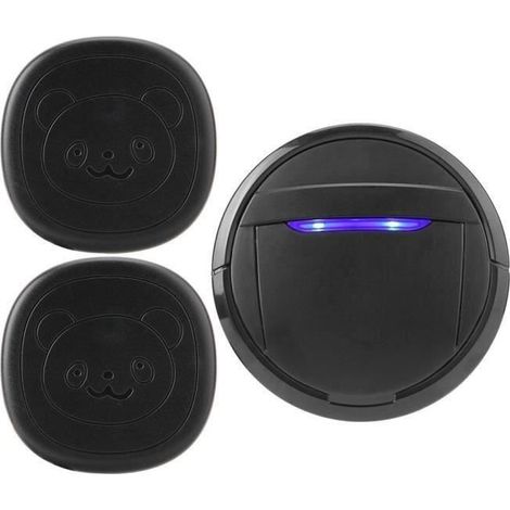 YYV sonnette de porte tanche sans fil Bouton tactile tanche sans fil pour chien sonnette appelant SOS 2 metteurs 1 (1/4)