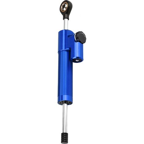 Motorrad-Lenkungsdämpfer aus Aluminiumlegierung, universeller Lenkerdämpfer, blau und schwarz (1/5)