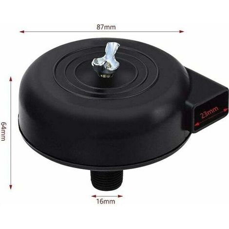 UlisemCompresseur d'Air Filtre Silencieux, 3/8" Filetage 16mm Pièces pour Compresseur d'Air.Gu.B/bon (1/3)