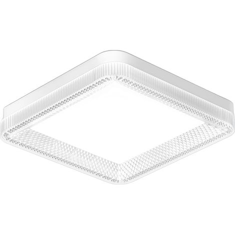 Lámpara de techo, de bajo consumo, diseño que cuida la vista, 36 W, luz blanca fría, paquete de 2 unidades. (1/2)