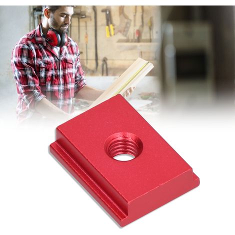 Rail de guidage coulissant en alliage d'aluminium pour le travail du bois, rouge M8 (1/5)