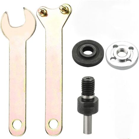 5Pcs Convertisseur de Perceuse à Main Arbre du Moteur Coupler en Métal Bielle de Meuleuse d'Angle pour Scie à Chaîne Adaptateur de Mandrin (1/5)