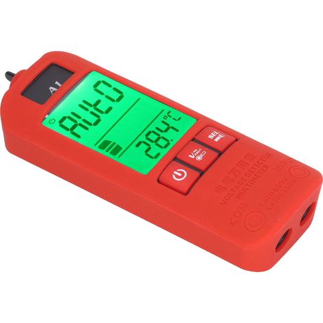 Multimètre numérique automatique LCD avec testeur de tension sans contact, détecteur de phase fil neutre et identification de ligne électrique (1/5)