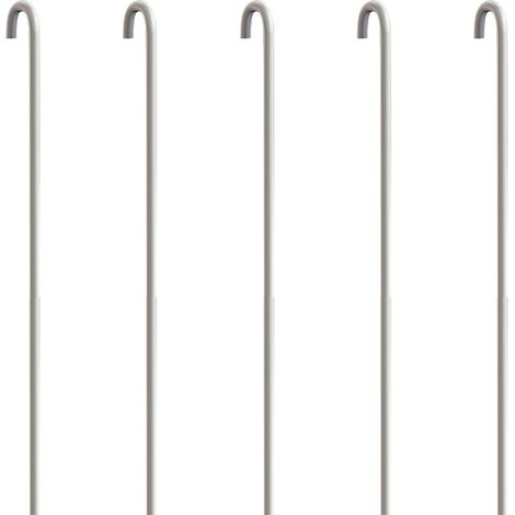Pack 5 tiges 100 cm ALU blanc 2 mm pour cimaise (1/3)