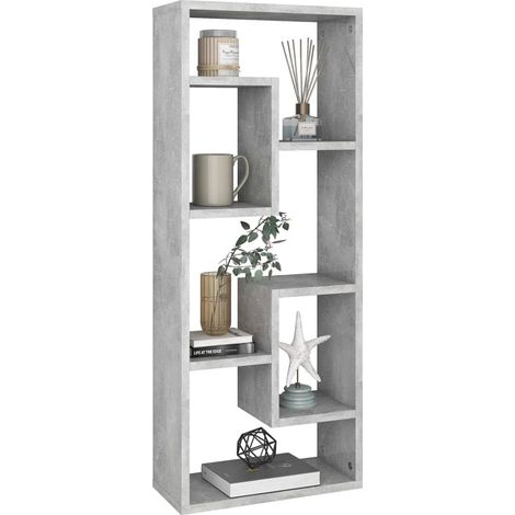 Étagère murale Gris béton 36x16x90 (1/5)