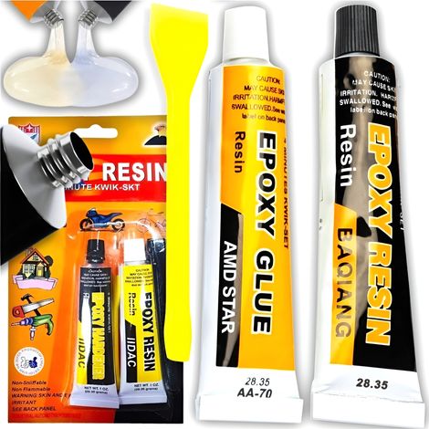 COLLE ÉPOXY BI-COMPOSANTE AUSSI RÉSISTANTE QUE L'ACIER, À SÉCHAGE RAPIDE, UNIVERSELLE