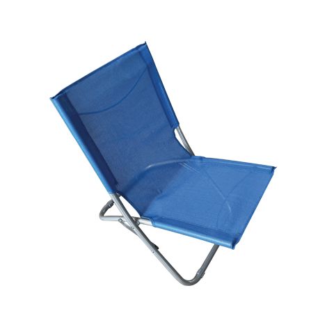 SPIAGGINA EASY DOMUS  ACCIAIO/TEXT VERDEBLU CM 48X62 H.CM 64