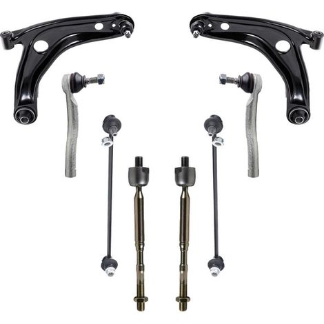 KIT BRACCIO OSCILLANTE 8 PEZZI COMPATIBILE CON TOYOTA YARIS (P13) 1.4 D (NLP130, NLP1 / Kit Sospensione Completo OE/OEM / Bracci Oscillanti + Testine Sterzo / Sostituzione Diretta OEM
