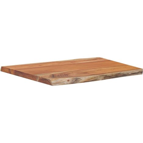 Dessus de table  Dessus de bureau  Plateau de table 70x60x2,5 cm rectangulaire bois massif acacia