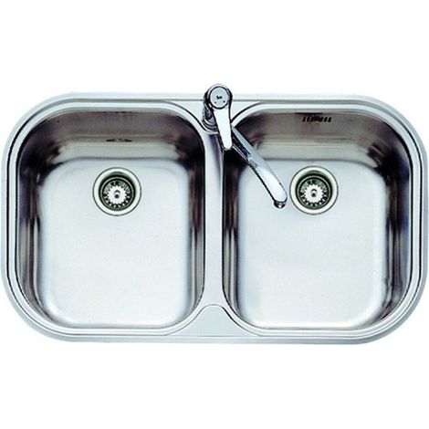 SPÜLBECKEN STYLO 2 BECKEN 830x485 DURCHMESSER 1 EDELSTAHL LOCH - TEKA