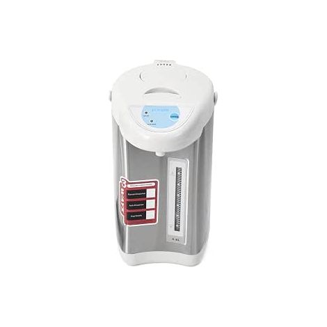 Distributeur d'eau chaude en acier inoxydable 4 l - Distributeur d'eau - Bouilloire à thé - 750 W - Commande par boutons - Réservoir d'eau pour l'école, la maison, le bureau, l'hôtel (gris) (1/5)