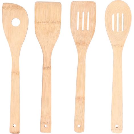 de 4 ustensiles de cuisine cuillère carrée spatule ronde (1/5)