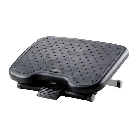 Q-Connect Reposapiés Negro Regulable para Oficina Confort