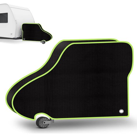Housse de Timon remorques, Housse de Protection pour caravanes et remorques Attelage Universelle Couverture de remorquage Housse pour Tête d'attelage de Caravane Remorque -Noir (1/5)