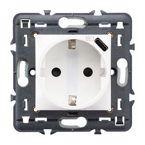 Base VALENA NEXT 2P+TT+USB tipo c blanco LEGRAND 741234