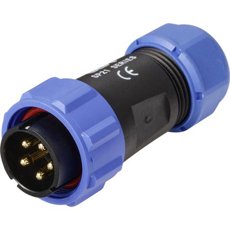 Weipu SP2110 / P 5 II Rundstecker Stecker, gerade Gesamtpolzahl: 5 Serie (Rundsteckverbinder): SP21
