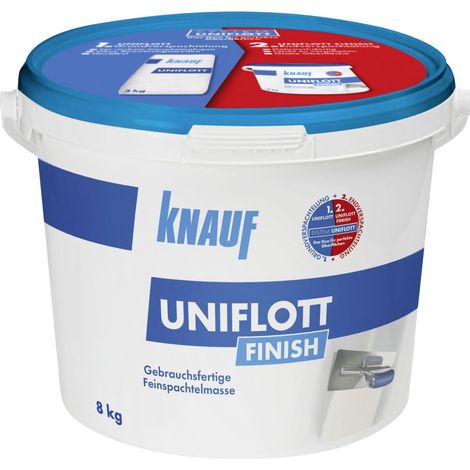 Knauf Uniflott Finish Spachtelmasse 8 kg Uniflott (1/2)