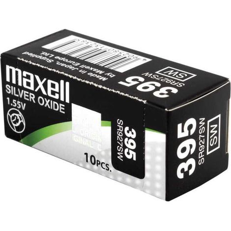 Pilas de Botón Maxell SR0927SW 395 1,55 V Pilas de Botón (1/3)