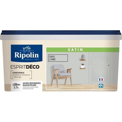 RIPOLIN ESPRIT DECO GRAU LOME SATIN 2,5L (1/5)
