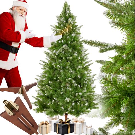 Sapin de Noël artificiel 180 cm pointes enneigées (1/5)