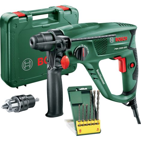 BOSCH-V MARTELLO PERFOR.600W PBH 2500 SRE KIT C/6 PUNTE PZ 1,0
