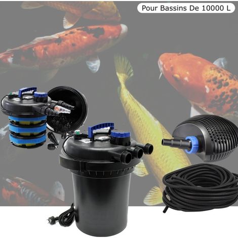Kit Filtre Pression, 11W, Complet Pour Bassins De 10000 litres (1/5)