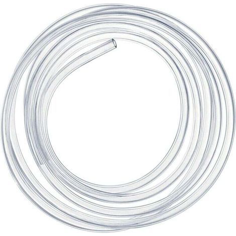 Manguera flexible transparente de alta presión Ulisem de 3 m, tubo de PVC de 10 x 12 mm. (1/4)