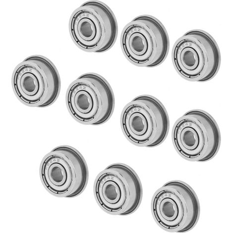 10 Stück Miniatur-Flanschkugellager 4x13x5mm F624ZZ doppelt abgedichtet (1/5)