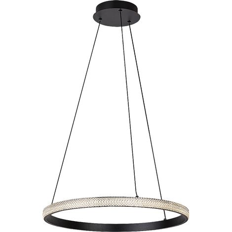 Suspension LED anneau 32W noir Ø50 Grete Rabalux IP20 (1/4)
