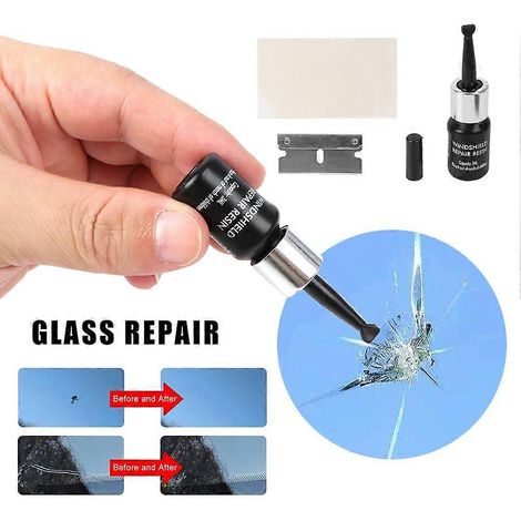 Kit de réparation d'écran de téléphone/pare-brise fissuré (2023) : colle pour vitres, réparation d'écrans et de rayures. (1/5)