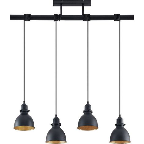 [NEUWERTIG] B-Ware Lindby Senjarik Pendelleuchte Hängeleuchte Hängelampe Lampe Vierflammig Schw724 (1/5)