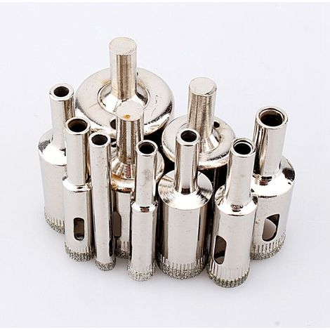 Ensemble de 10 Forets Diamantés pour Porcelaine, Céramique, Verre et Carrelage, 6-30mm (1/5)