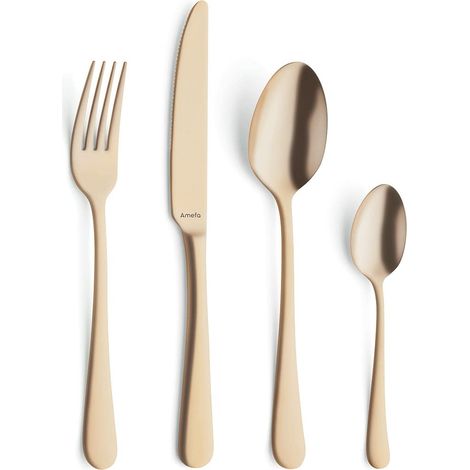 Ménagère 16 couverts pour 4 personnes Doré (1/5)
