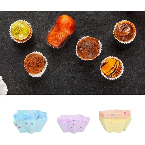 20-teiliges Silikon-Muffin-Set, weiße Wackelpuddingform, Sternenset (20-teilig) (1/5)