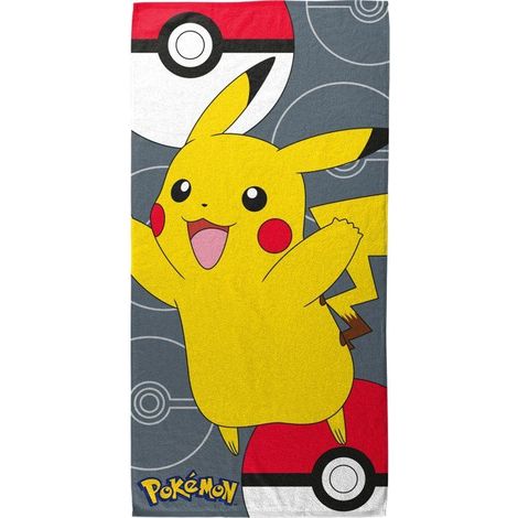 Asciugamano da spiaggia - POKEMON - POK454 - 100% microfibra - 70 × 140 cm