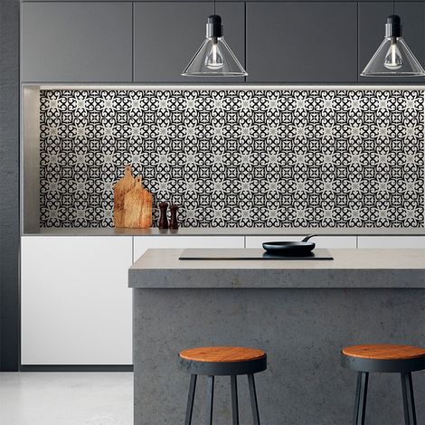 Sticker Mural Carrelage adhésif Cuisine Salle de Bain - 30 STICKERS CARRELAGES AZULEJOS ALMANDIO - 30stickers10x10cm (1/5)