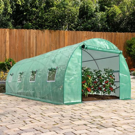 Serre de jardin en acier plastique 590 x 300 x 200 cm (1/5)