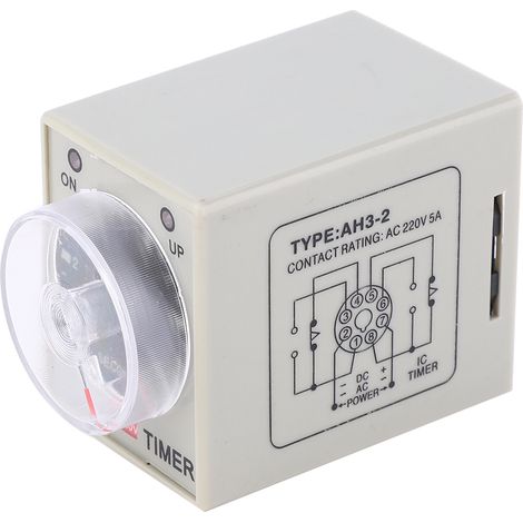 Relais temporisé AH3-2, mini-contrôleur de temporisation, 220 V CA, pour système de contrôle automatique, 60 secondes (1/5)