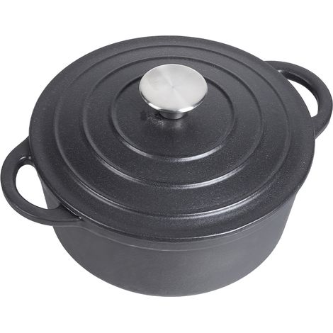6L Enameled Cast Iron Dutch Oven Pot with Lid (1/5)