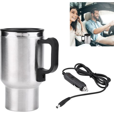 Tasse de Voyage Électrique 12V 450ml en Acier Inoxydable pour Café et Thé en Voiture (1/5)