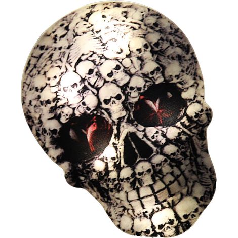 Guirlande lumineuse LED en forme de crâne, rechargeable sur batterie, longue durée, idéale pour Halloween, festivals et fêtes. Motif crâne en A.