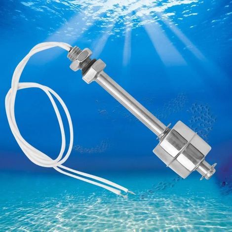 VINGVO Interrupteur à Flotteur Capteur Niveau d\'Eau Liquide Résistant aux Températures 0 220V 100mm (1/4)