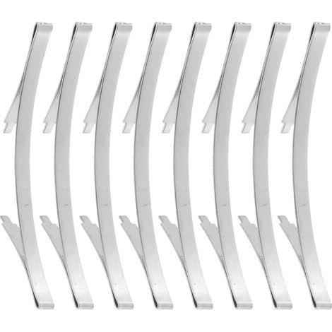 Lot De 8 butéEs De Porte Coulissante Pour Placard Positionneur De Rail InféRieur Argenté Accessoire Porte Coulissante Pour Salon Et Chambre (1/5)