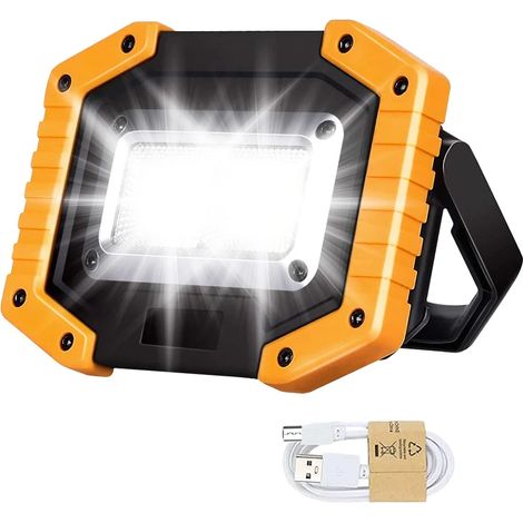 Lampe de travail LED rechargeable 30 W 2000 lm IP65 3 modes USB (1/5)