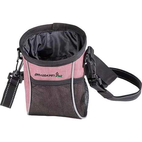Sac à friandises pour chien Sac à friandises pour chien Sac pour chien Sac à collation en matériau respectueux de l'environnement (rose) (1/5)