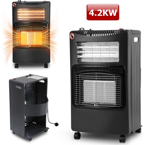 Wolketon Hybridheizer mit Quarz-Heizelement, Piezozündung, ODS, Kippschutz und Flammenausfallsicherung (1/5)