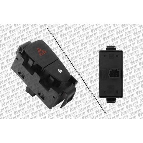 Bouton warning compatible Dacia, Renault 252103658R (1/2)