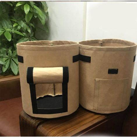 Sachet de plantation en tissu - 10 gallons - Tissu non tissé - Respirant - Pour patates douces - Pour légumes (1/5)