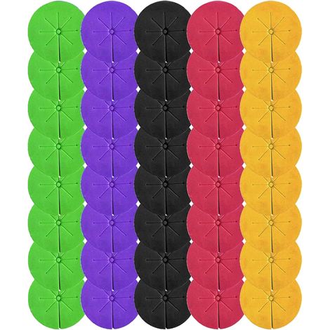 50 pezzi di collari per clonazione da giardino, spugne idroponiche, collari per clonazione da giardino, inserti in schiuma di neoprene, 8 raggi, inserti per clonazione fai da te in schiuma, collari pe (1/5)