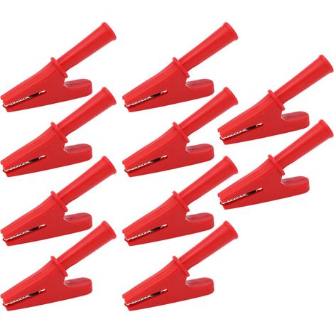 10 Pinces de Test Électriques 20A, Ouverture 10mm pour Soudure et Équipements Électroniques (1/5)